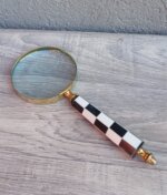 Lupa   elegantná   retro   s   čierno   -   bielou   šachovnicovou   rukoväťou – Obrázok 2