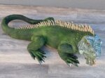 Leguán    zelený   -   realistická    figúra    záhradná – Obrázok 3