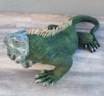 Leguán    zelený   -   realistická    figúra    záhradná – Obrázok 4