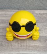 Figúrka   štýlová  3D   „Cool   Emoji“   so    slnečnými   okuliarmi -  50  cm – Obrázok 2