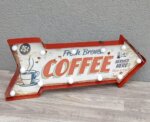 Tabuľa     retro     svetelná    –  "  Fresh    Brewed   COFFEE  " – Obrázok 2