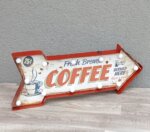 Tabuľa     retro     svetelná    –  "  Fresh    Brewed   COFFEE  "