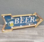 Tabuľa    retro    svetelná   -   „   Ice    cold   BEER  “