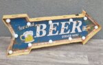 Tabuľa    retro    svetelná   -   „   Ice    cold   BEER  “ – Obrázok 2