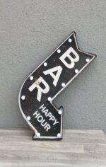 Tabuľa    retro     svetelná     –    „   BAR   HAPPY   HOUR  “ – Obrázok 2