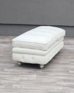Taburet    Chesterfield   -   biely – Obrázok 4