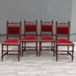 Set     stoličiek   -    starožitné    neorenesančné – Obrázok 3